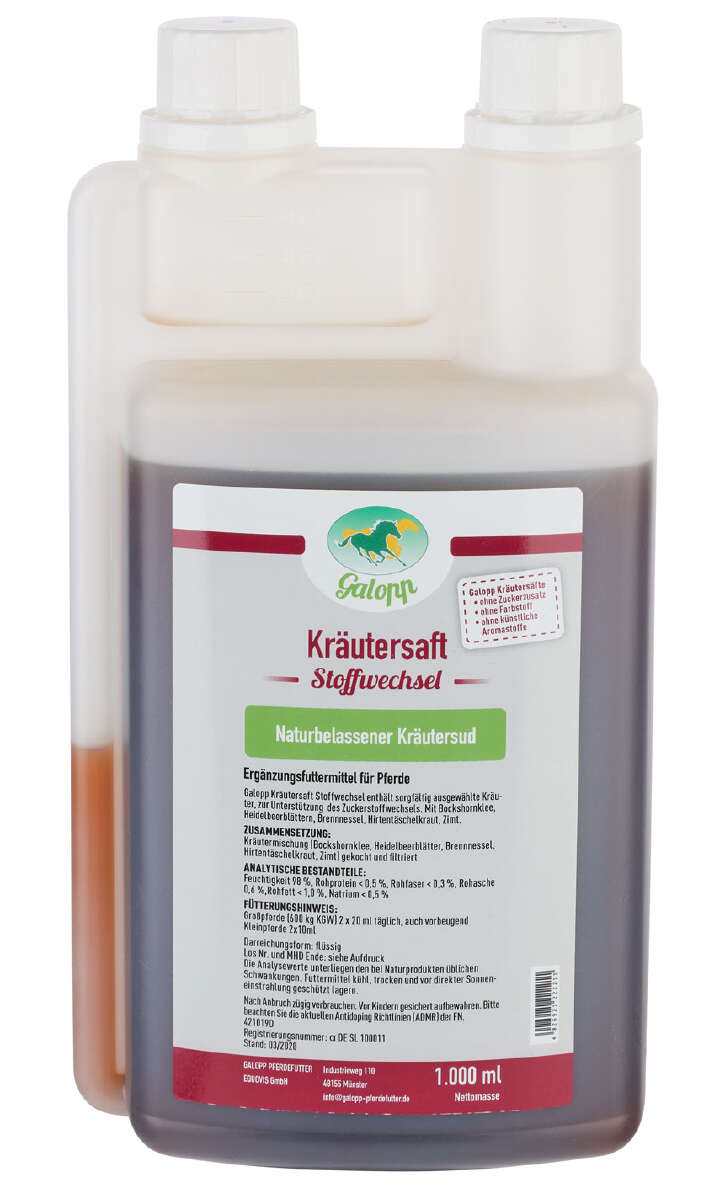 Galopp Kräutersaft Stoffwechsel